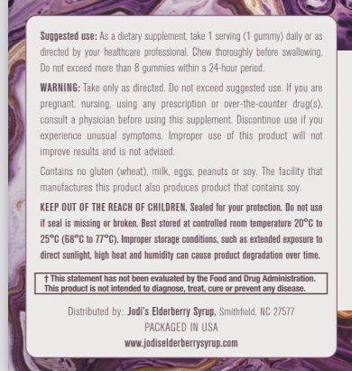 Organic Elderberry Gummies