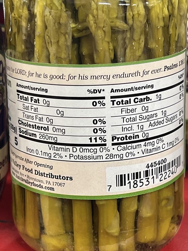 Pickled Asparagus Home Style