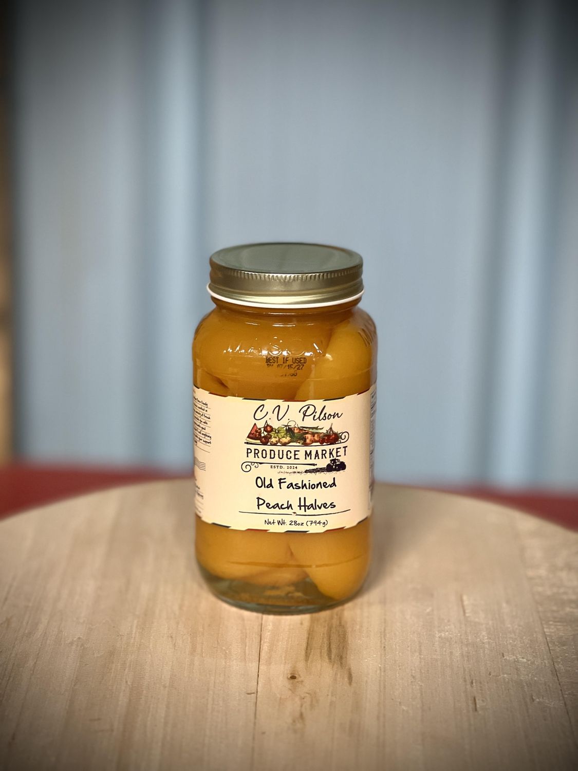 Old Fashioned Peach Halves, Size: 28 OZ