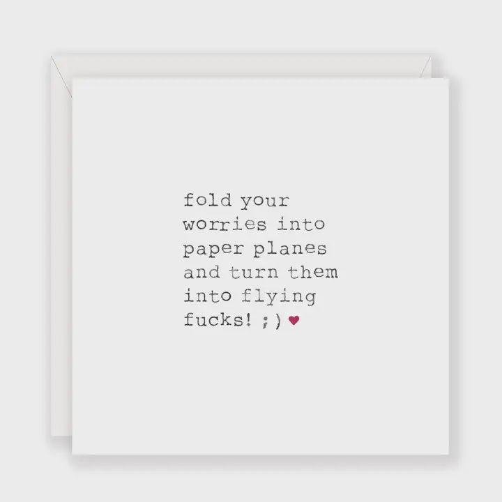 NCS-507 &#39;Flying Fucks&#39; greeting card