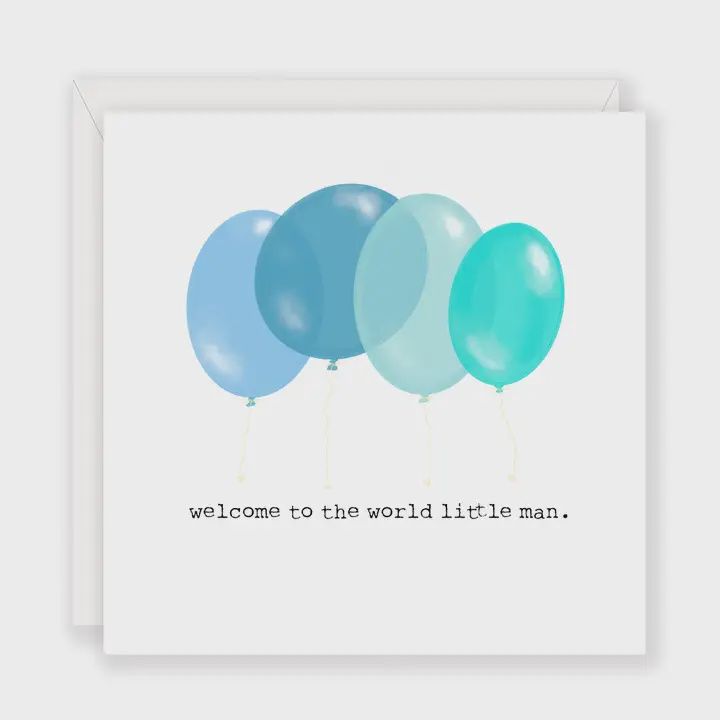 NCS-126 &#39;Welcome to the World Little Man&#39; greeting card