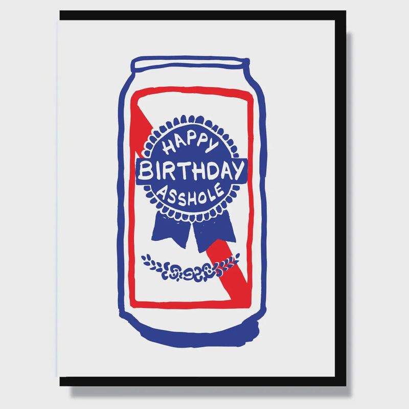 LP-BEER Happy Birthday Asshole Card