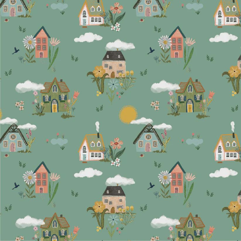 CH24743 Cottage Garden Teal