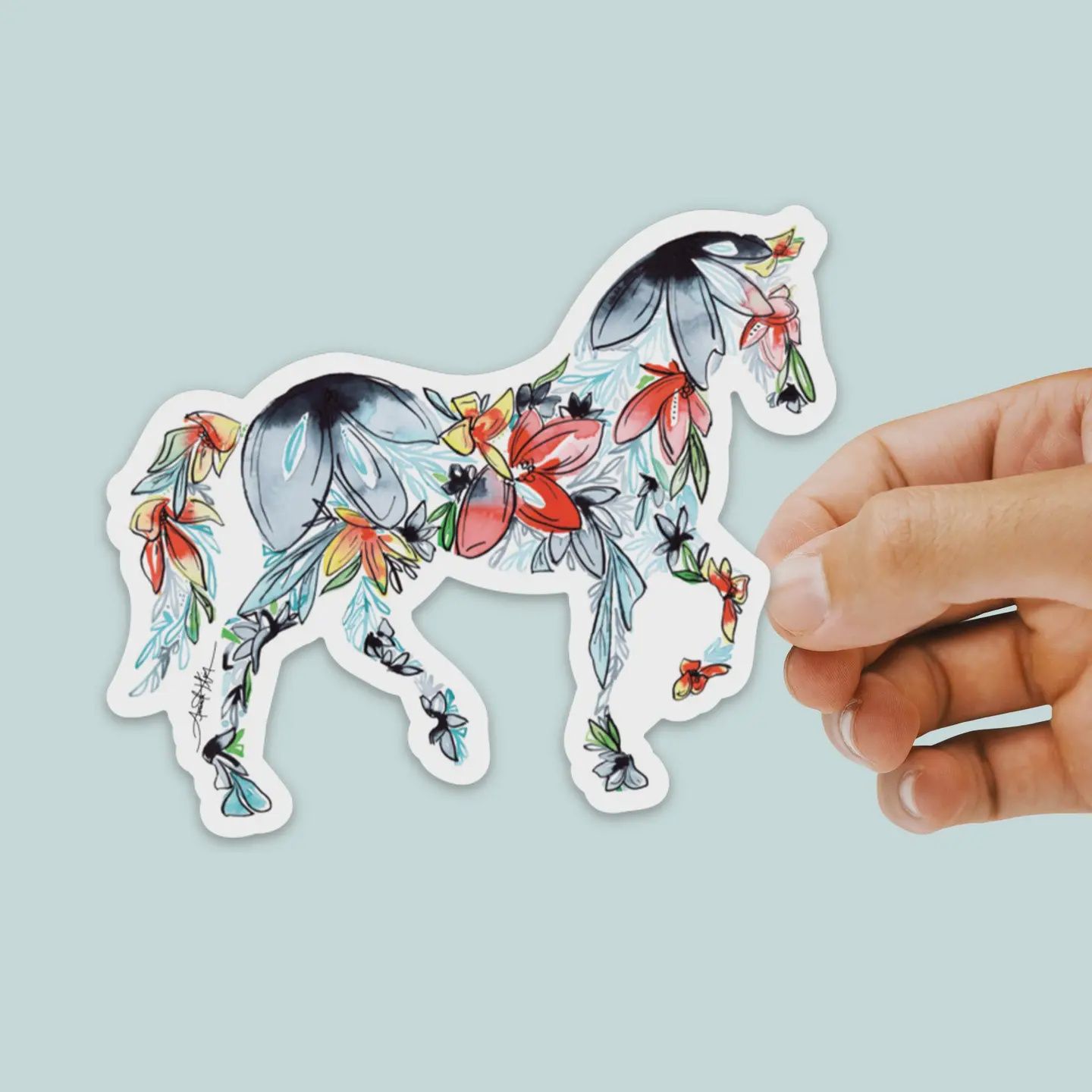 DLHOR01 Horse Vinyl Decal Sticker