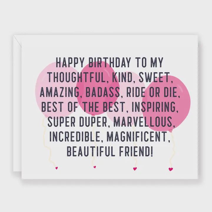NCR-117 &#39;Happy Birthday Beautiful Friend&#39; Birthday Greeting Card