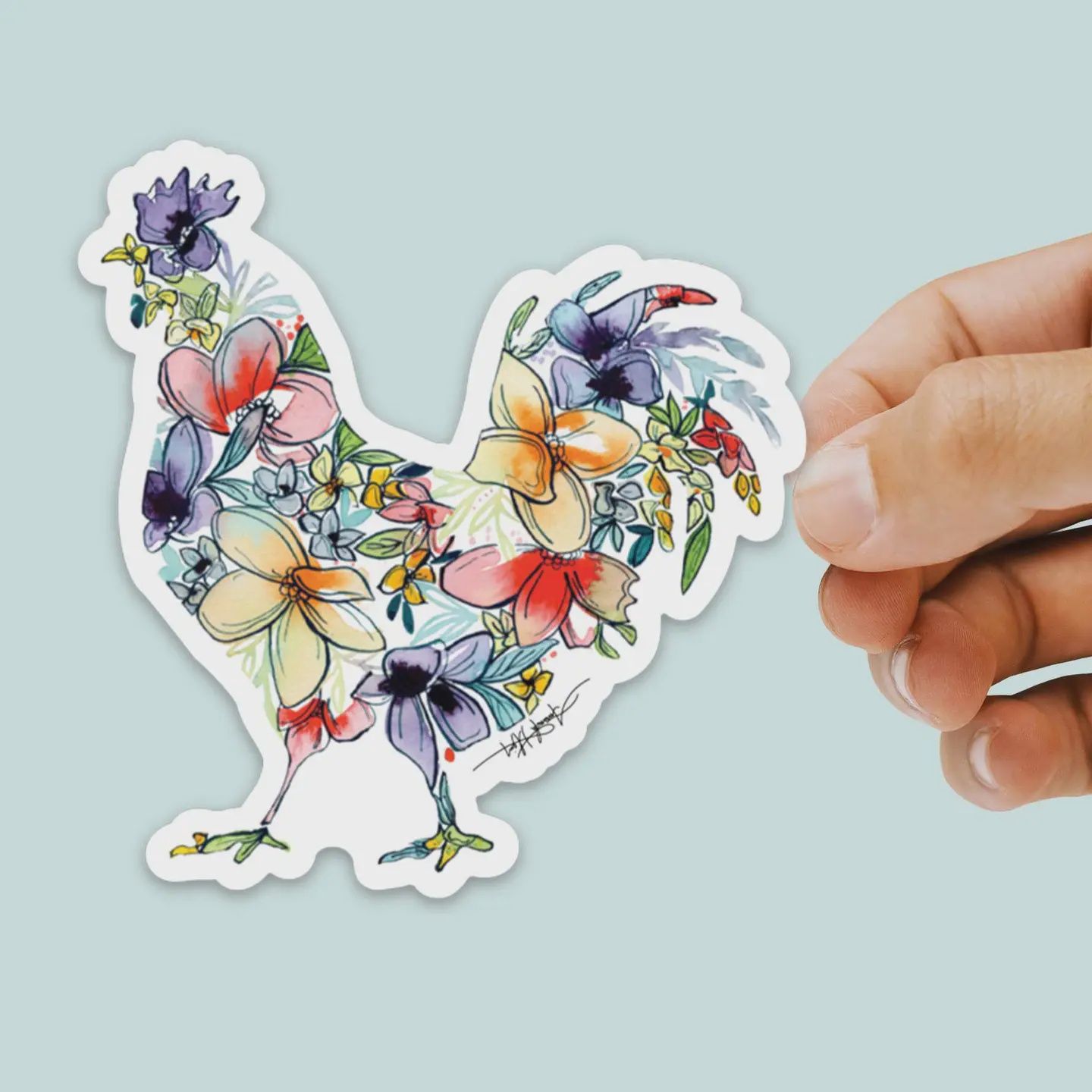 DLCHI01 Chicken Vinyl Decal Sticker