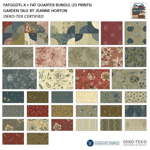 FATQGDTL-X Garden Tale, Fat Quarter Bundle, Multi, Cotton