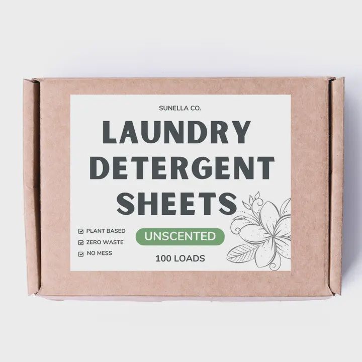 New! Laundry Detergent Sheets Unscented