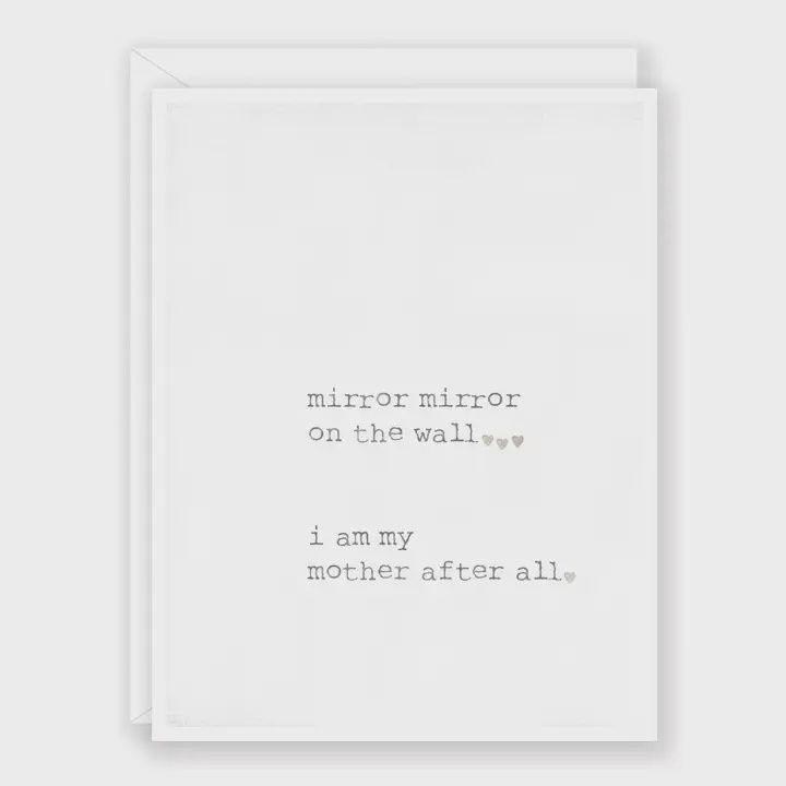 NCR-503 &#39;Mirror mirror&#39; greeting card