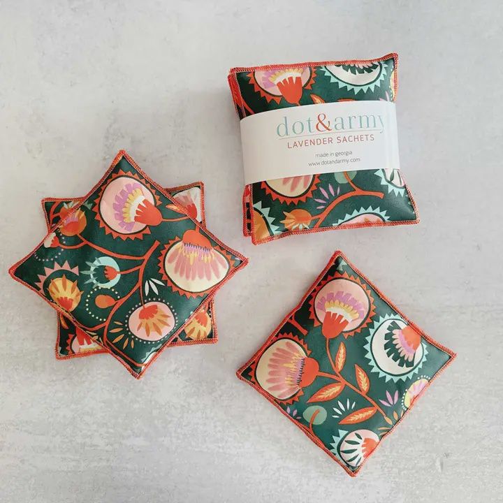 Desert Bloom Lavendar Sachets, set of two