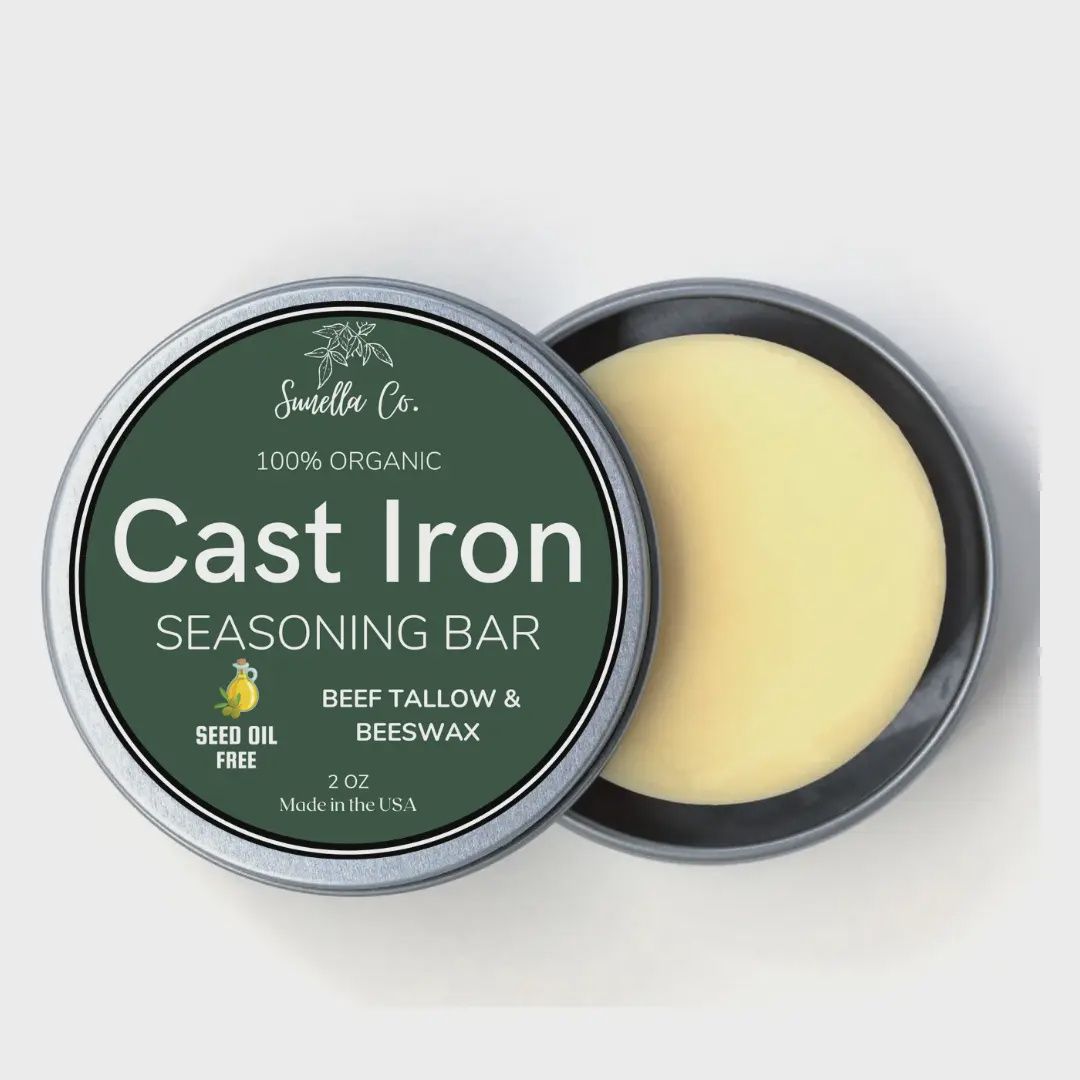 Cast Iron Seasoning Bar - Seed Oil Free
