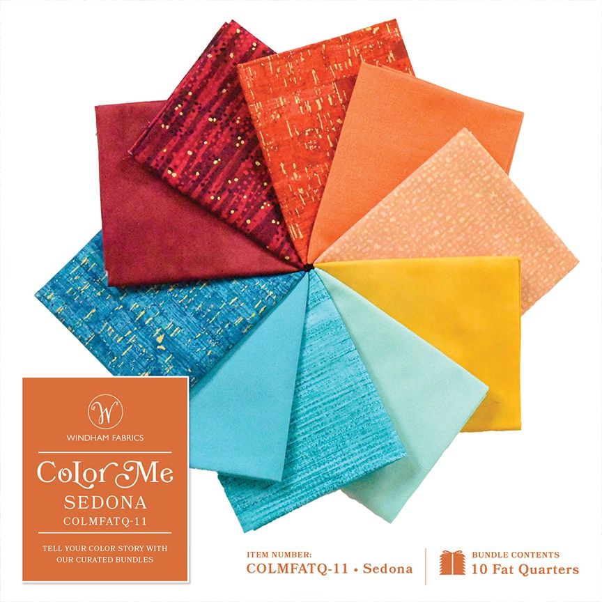 COLMFATQ-11 Color Me Bundles, Sedona Cotton Fat Quarters