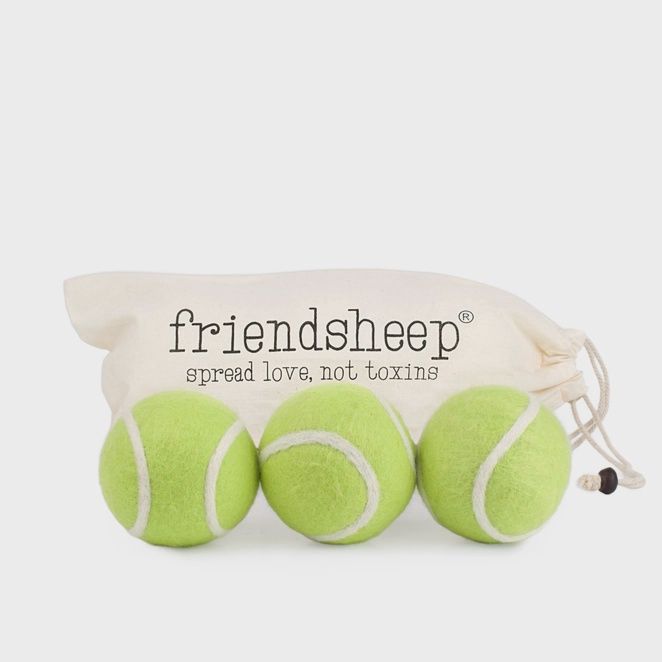 Tennis Eco Wool Dryer Balls - Set of 3 - GRAND SLAM - With Bag