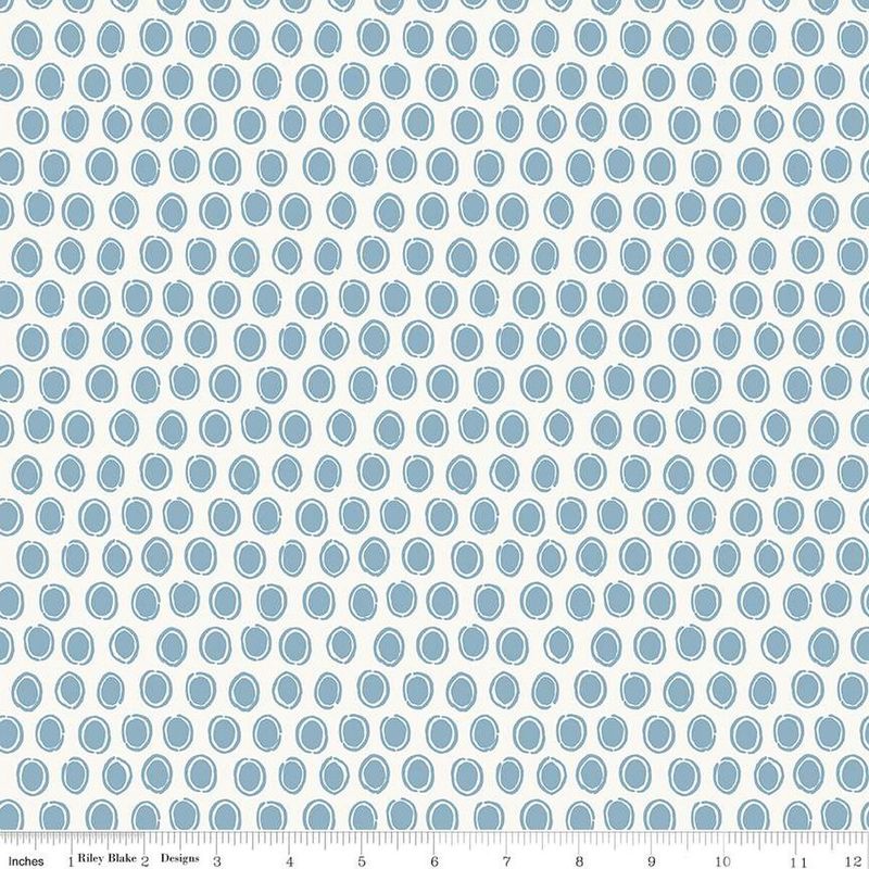 C14536-BLUE Countryside Dot Blue