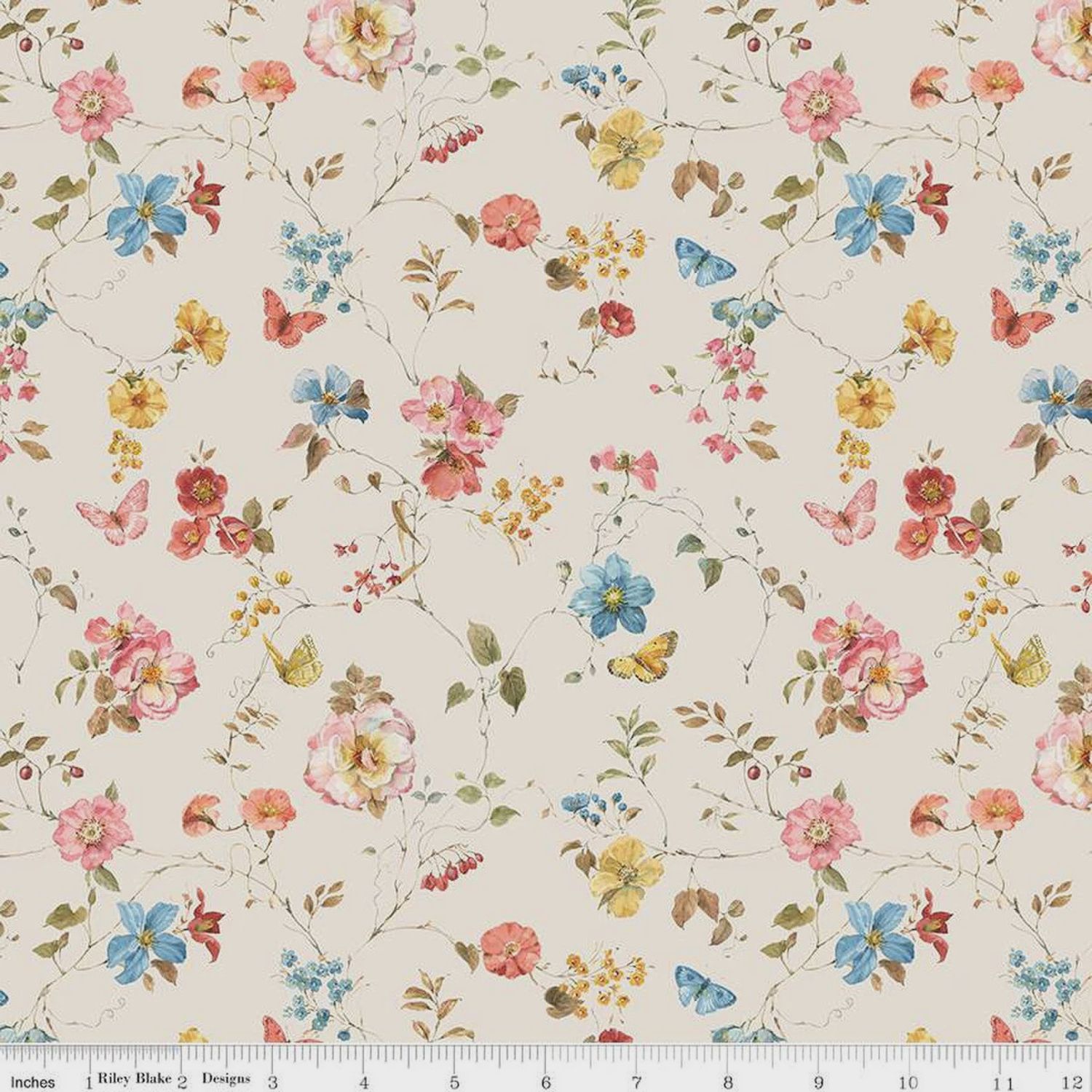 C14533-SAND Countryside Floral Sand