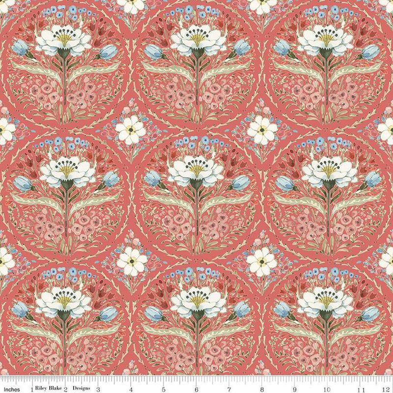 C14531-RED Countryside Medallion Red