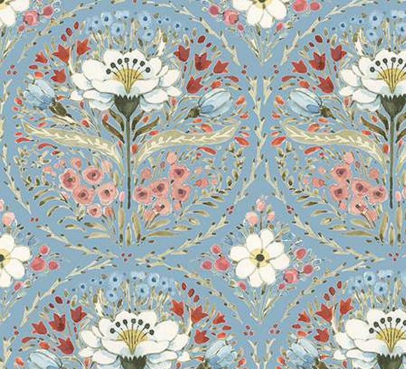 C14531-BLUE Countryside Medallion
