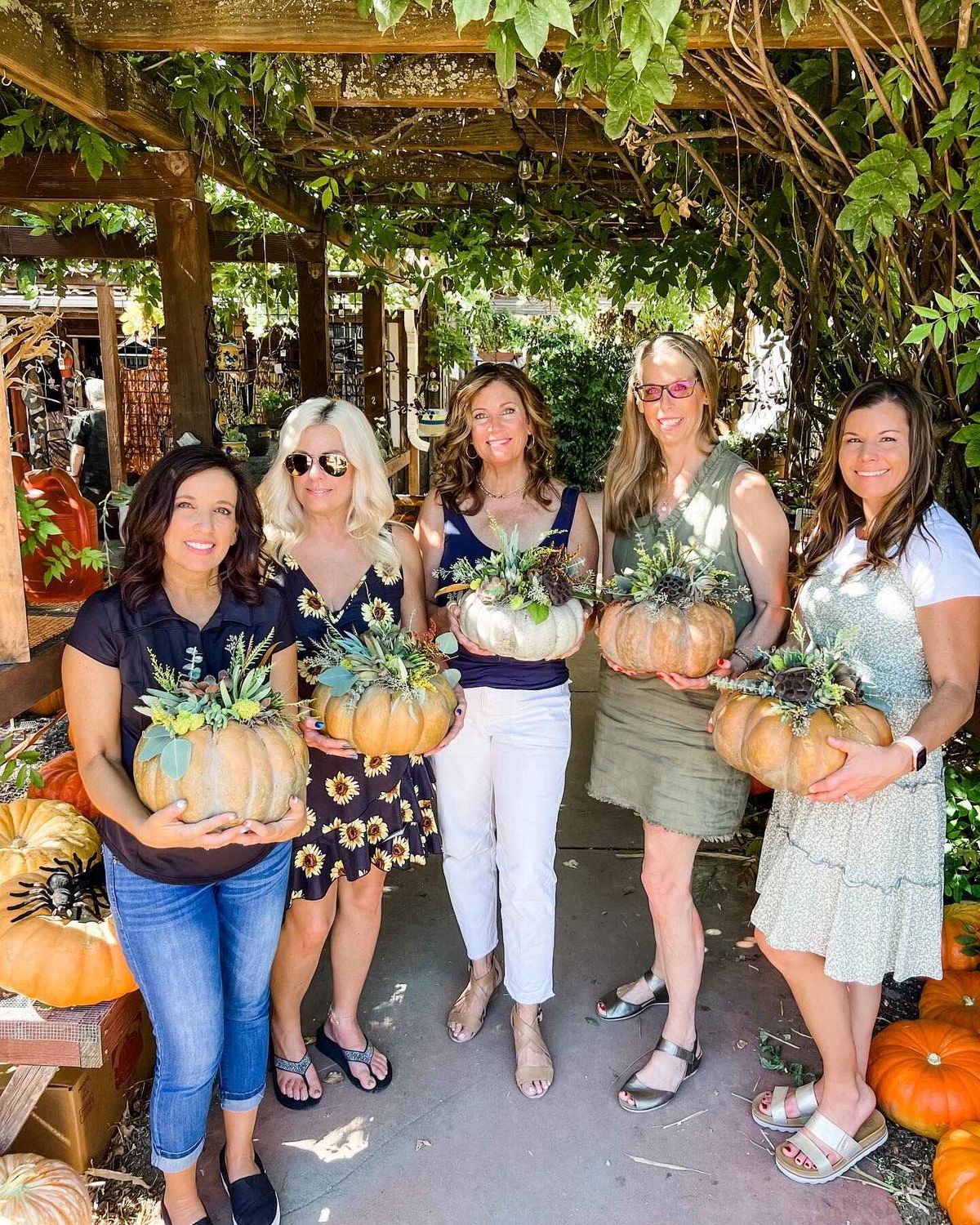 Succulent Pumpkin Workshop at The Flower Farm October 4th 10:30am