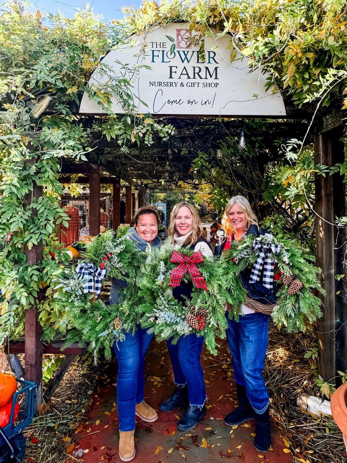 Holiday Wreath Workshop at The Flower Farm 11/30 11am