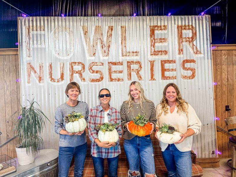 Succulent Pumpkin Workshop at Fowler Ranch 9/27 3pm