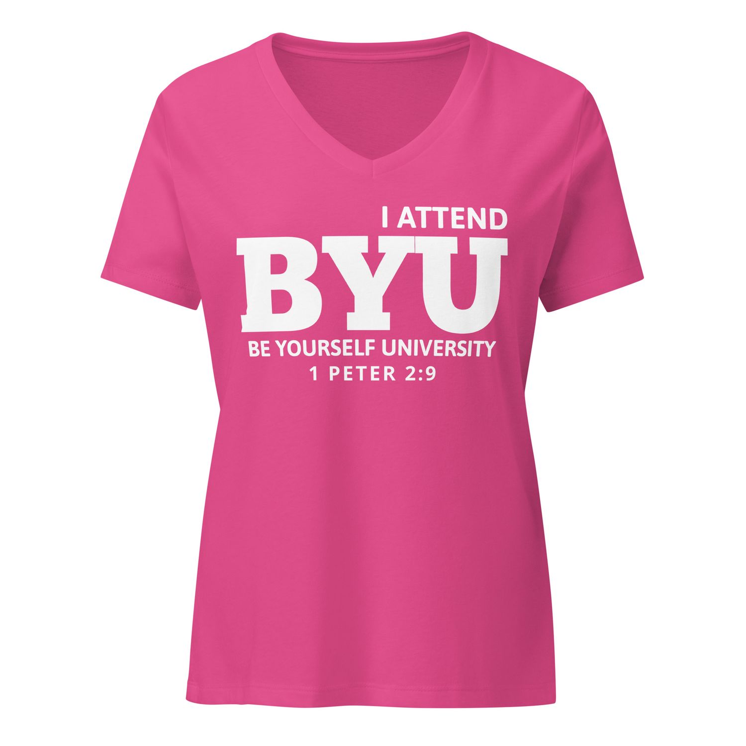 BYU Women’s relaxed v-neck t-shirt