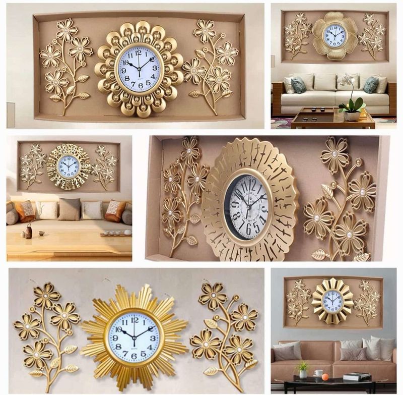 Set decorativo 3 piezas Reloj + 2 decoración