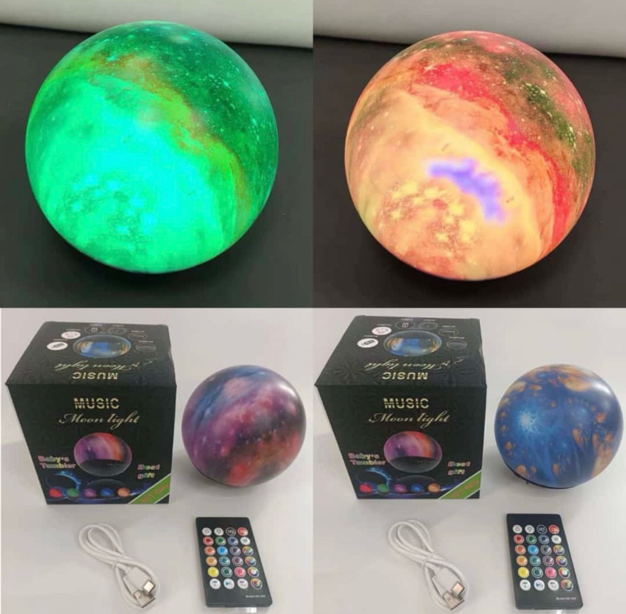 Lámpara luna Rgb