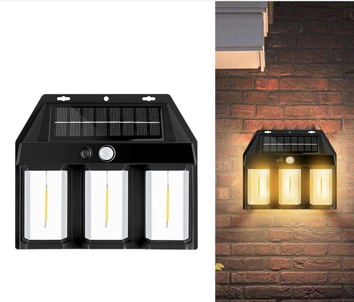 Foco solar triple filamento: