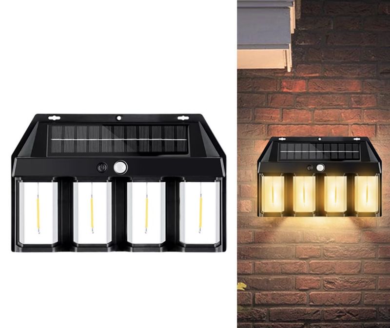 Foco solar 4 filamentos