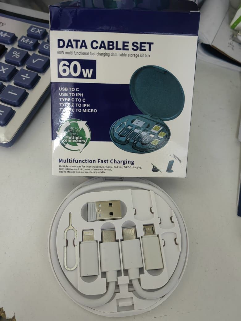 DATA CABLE SET CARGA RÁPIDA