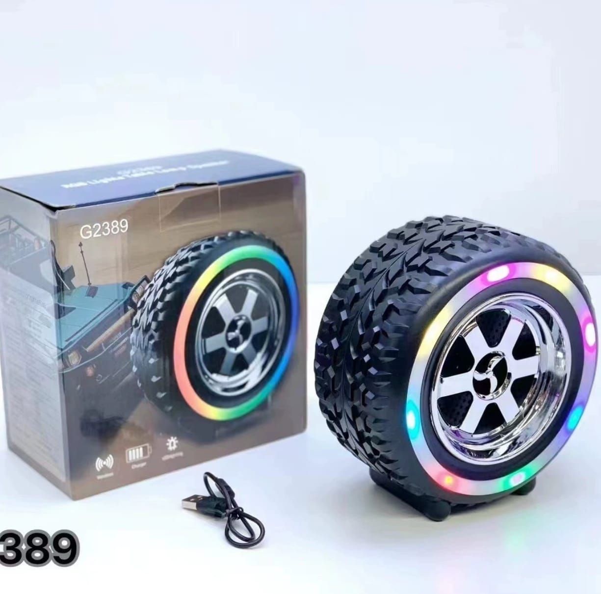 PARLANTE DE RUEDA LED