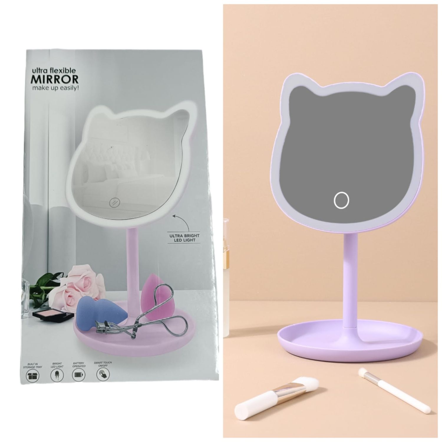 ESPEJO LED GATITO