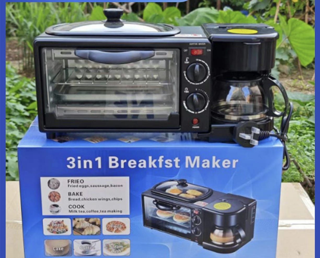 HORNO PARA 3 EN 1 HORNO MÁS PLANCHA Y CAFETERA