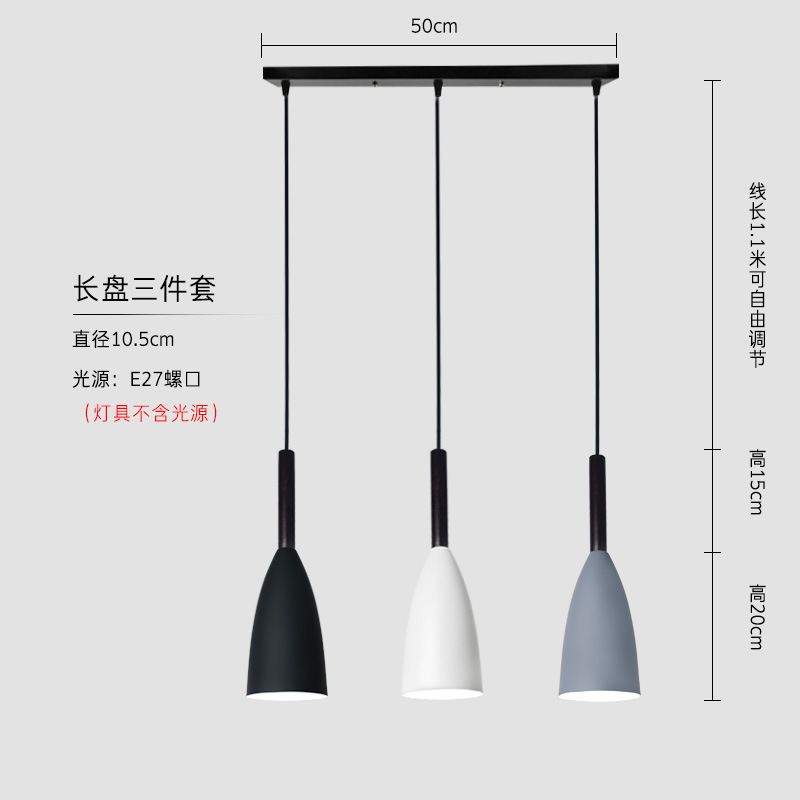 LAMPARA METALICA TRIPLE