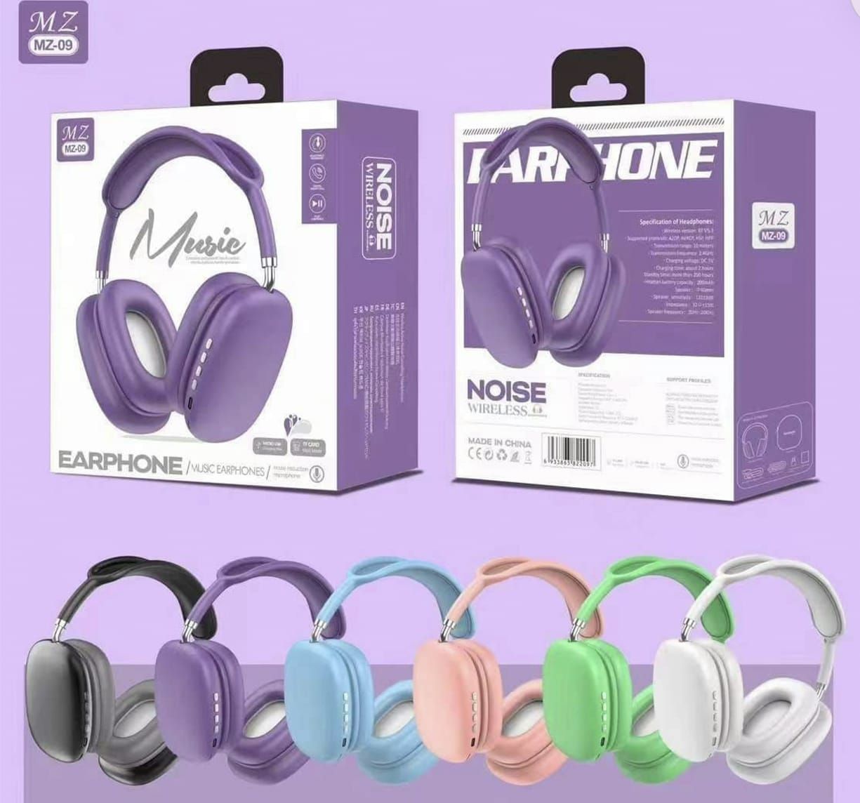 AUDIFONOS MUSIC MZ COLORES