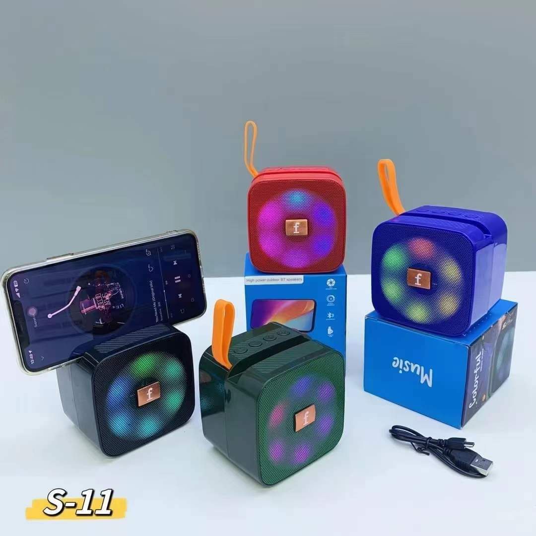 PARLANTE LED BLUETOOTH CAJA AZUL