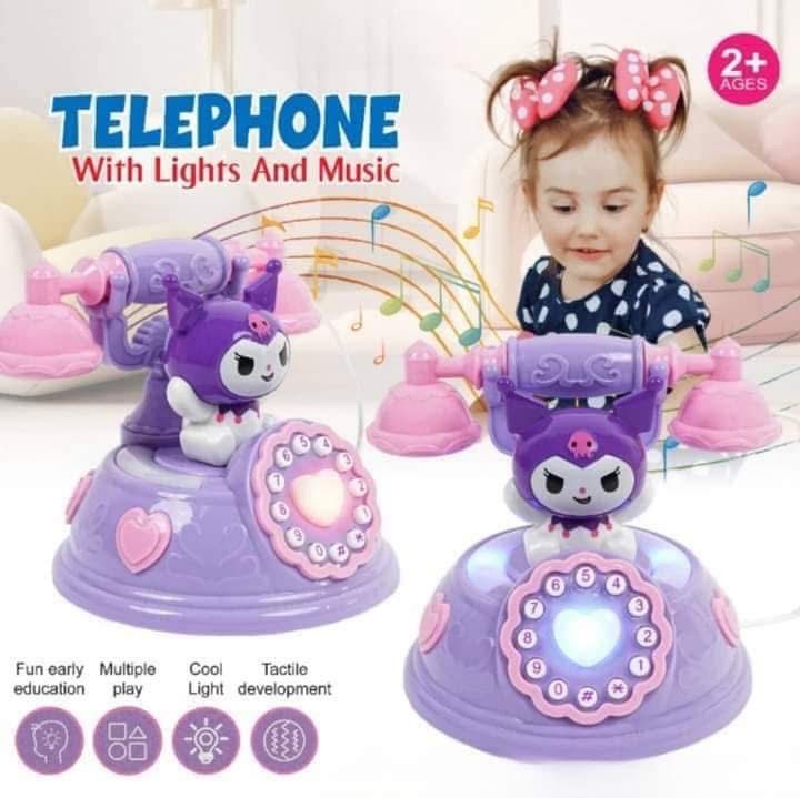 Teléfono Kuromi con luces y sonido
