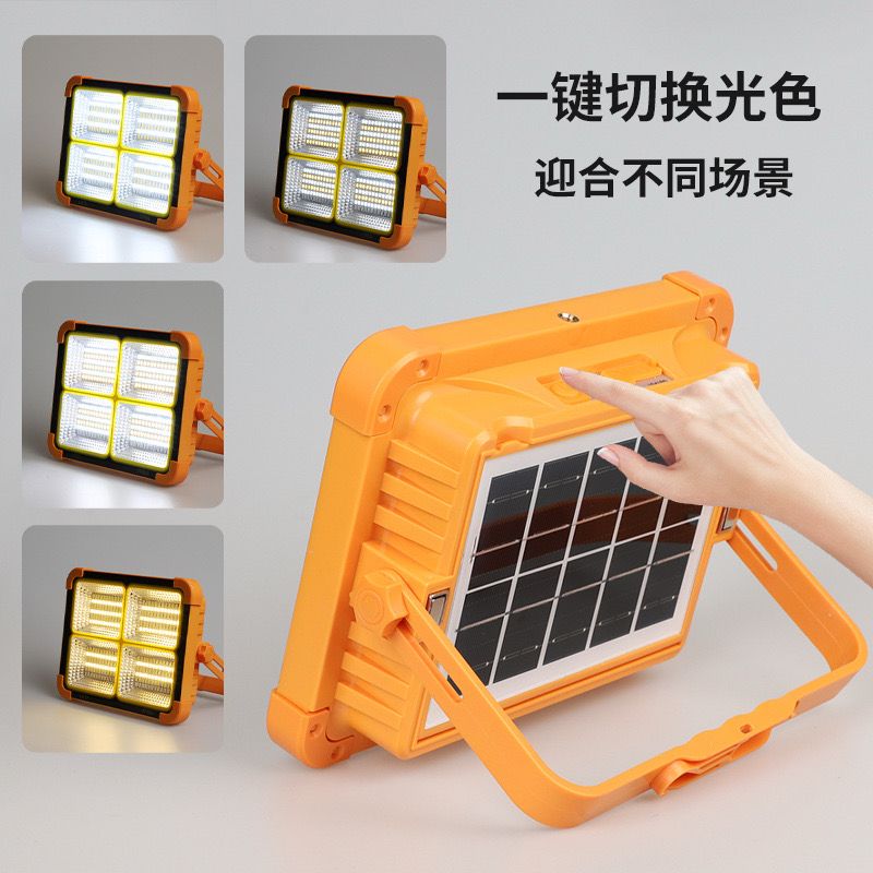 FOCO LED CON PANEL solar