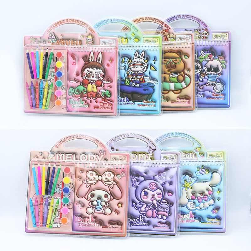 Set dibujo con acuarelas bubu