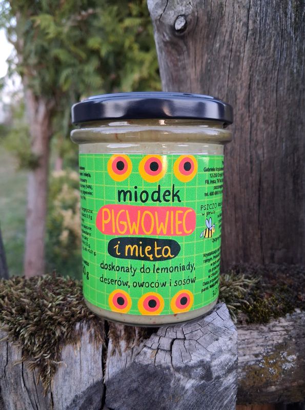 Miód z pigwowcem i miętą