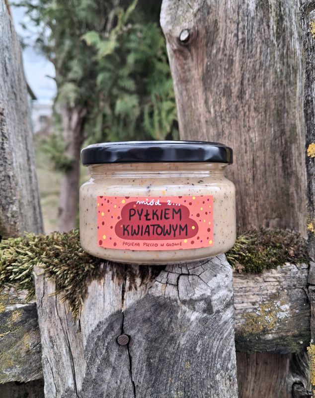Miód z pyłkiem kwiatowym