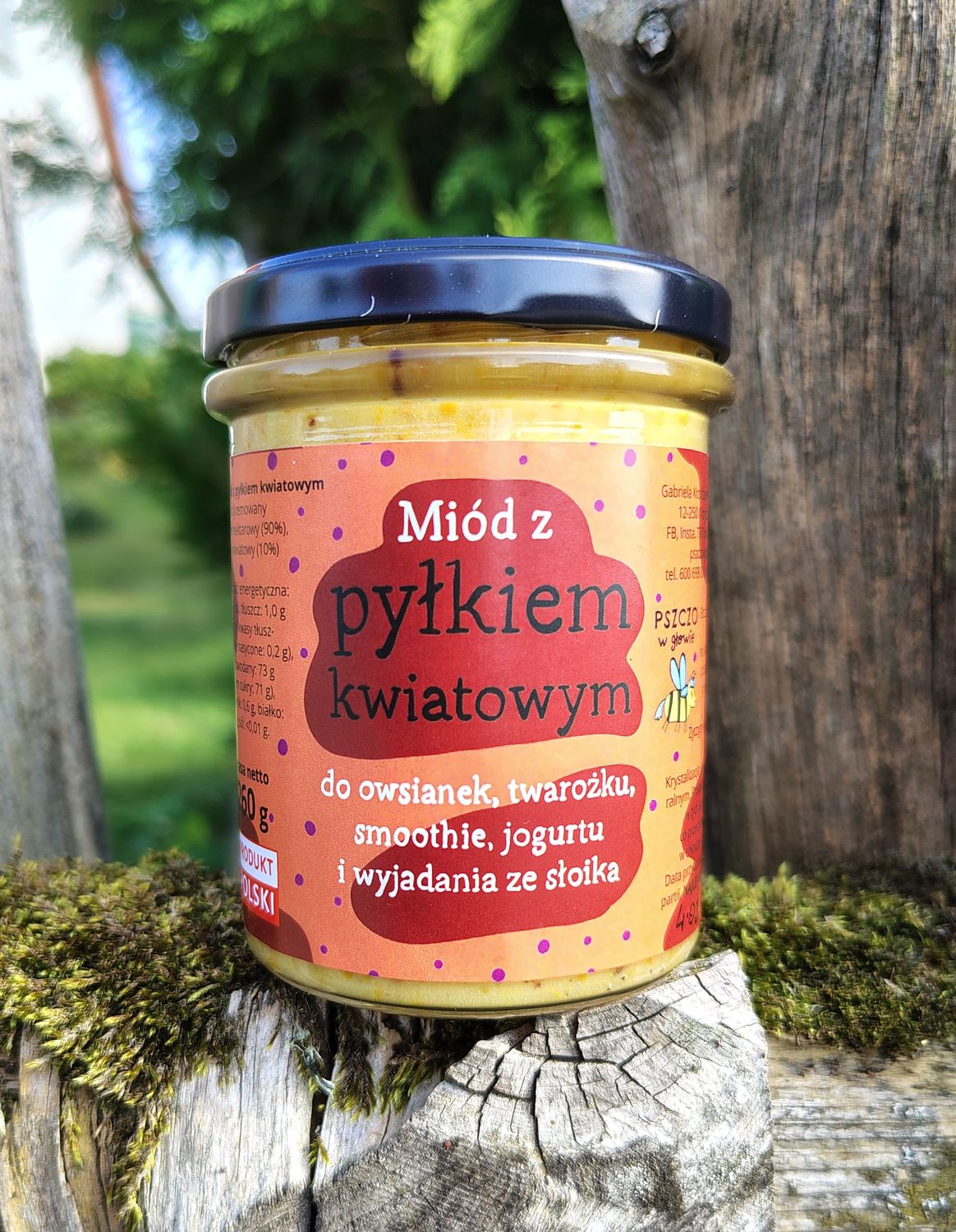 Miód z pyłkiem kwiatowym