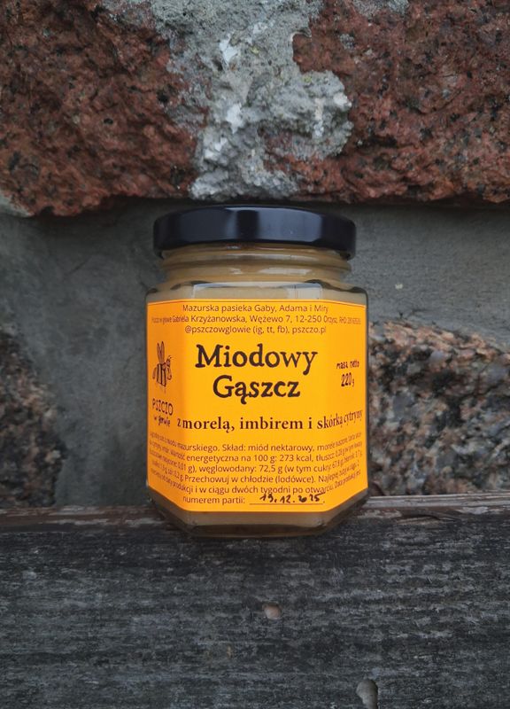 Miodowy Gąszcz z morelą, imbirem i skórką cytrynową