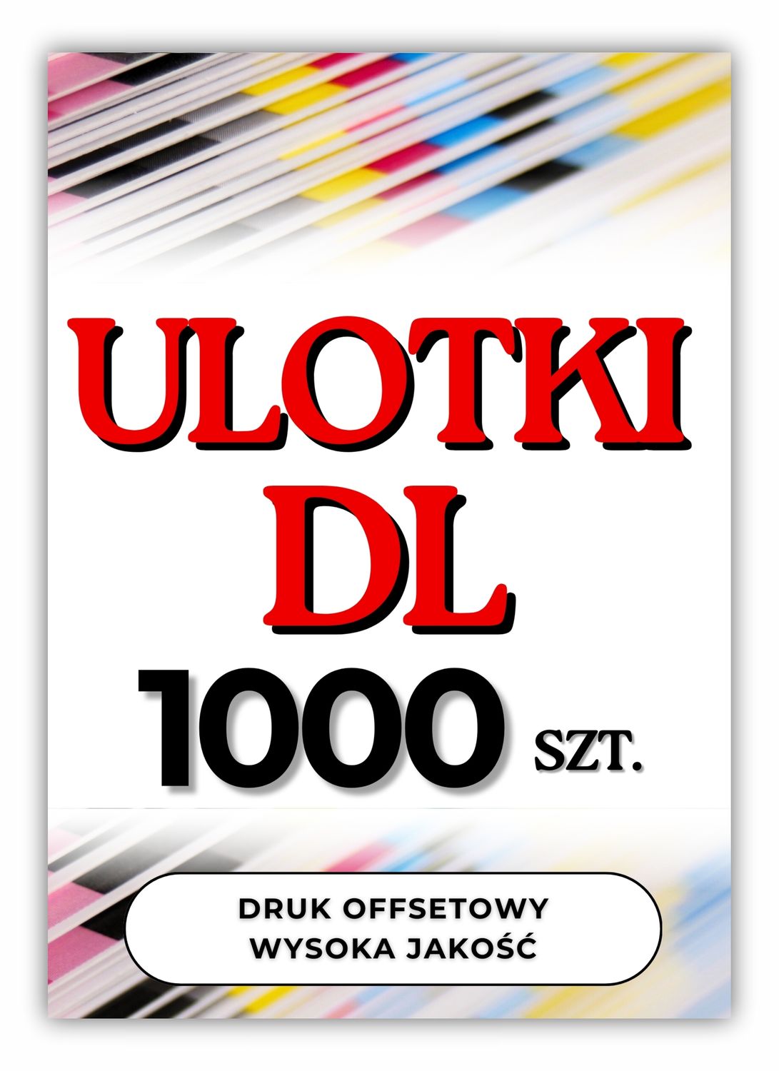 Ulotki DL 1000 szt. jednostronne, dwustronne