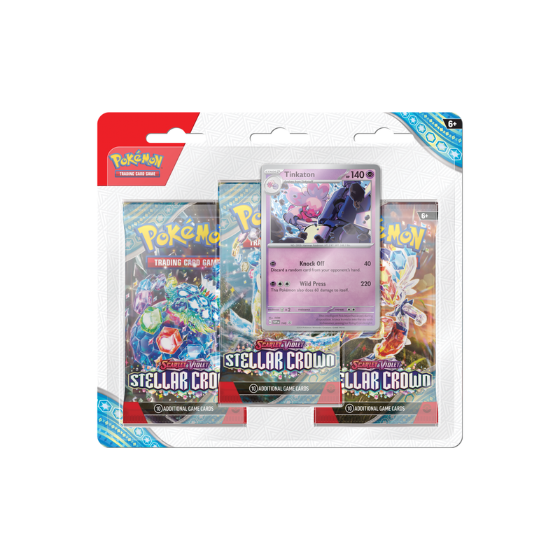 Pokémon TCG - Stellar Crown 3 Booster Blister Tinkaton