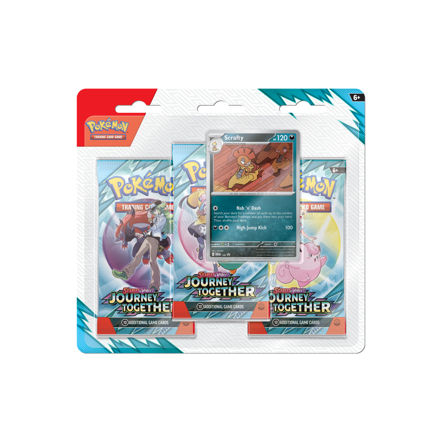 Pokémon TCG - Journey Together 3 Booster Blister Scrafty