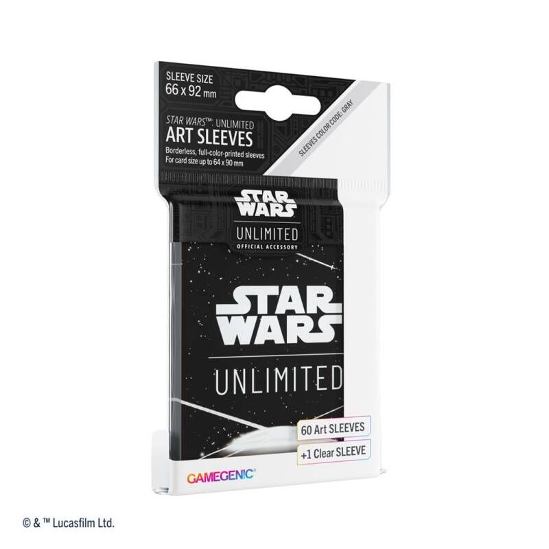 Star Wars Unlimited Art Sleeves Card Black White