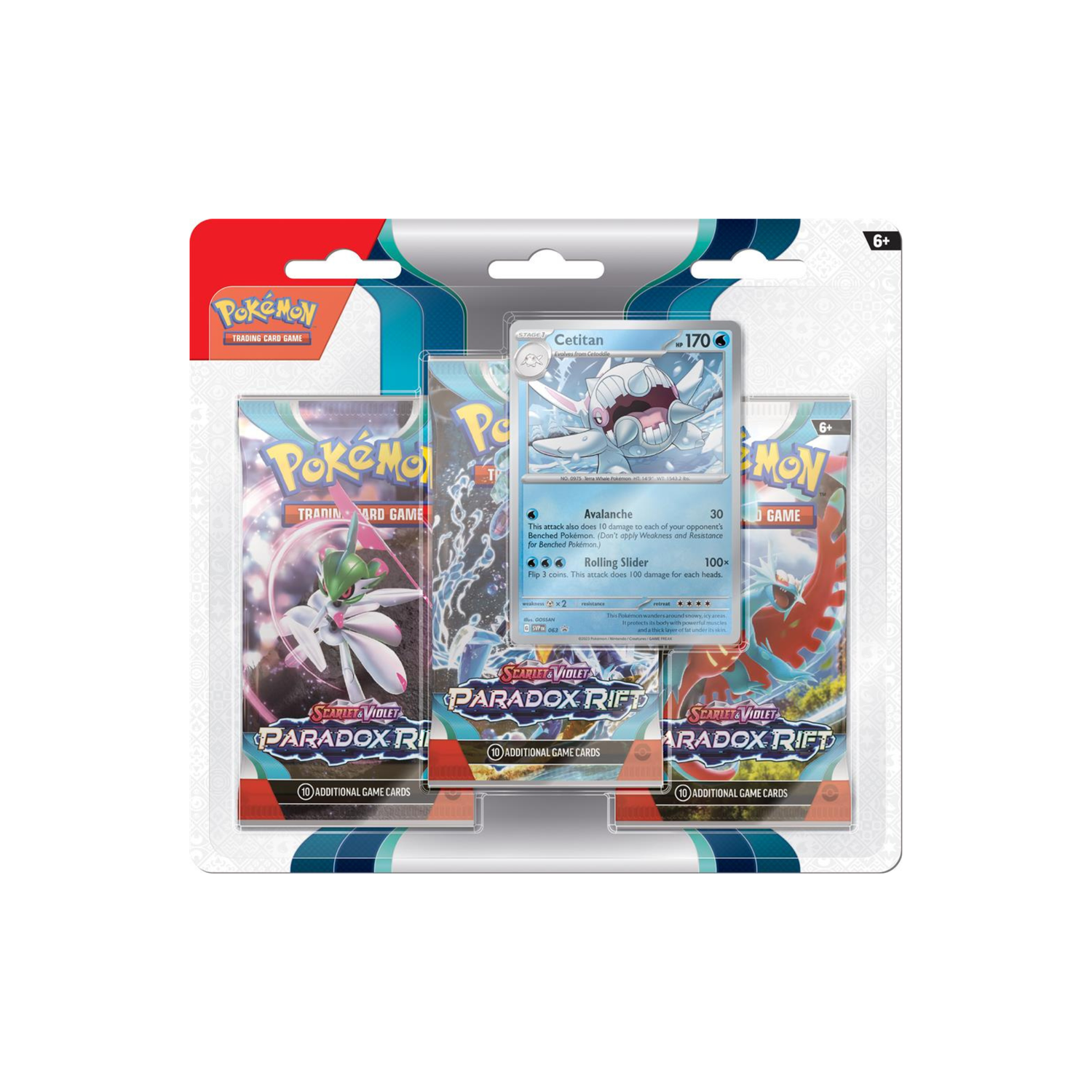 Pokémon TCG - Paradox Rift 3 Booster Blister Cetitan