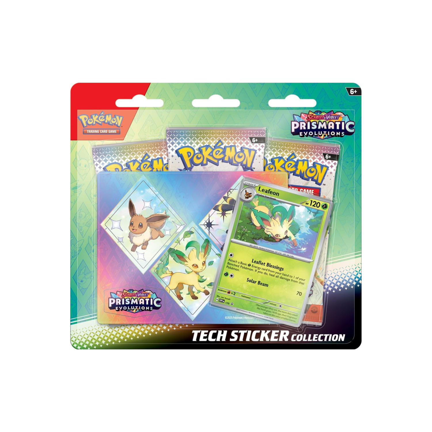 Pokémon TCG - Prismatic Evolutions Tech Sticker Collection Leafeon
