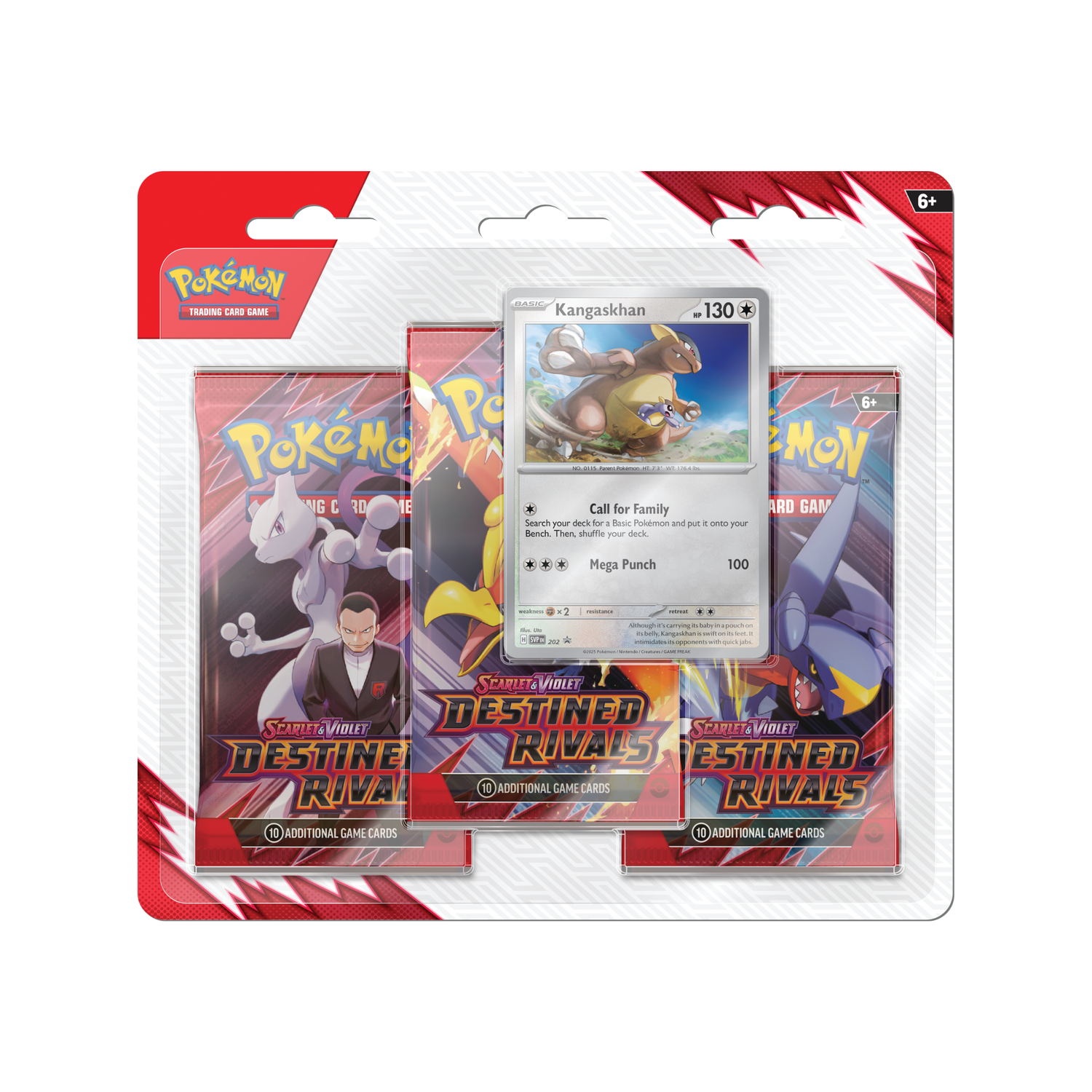 Pokémon TCG - Destined Rivals 3 Booster Blister Kangaskhan